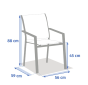 OFFRE SPECIALE : Table de jardin DILORS Extensible 10p Lin / Laurier + 6 Fauteuils Essentia Lin / Laurier