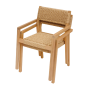 OFFRE SPECIALE : Table de jardin Extensible XENIA ACACIA 12p + 8 Fauteuils Empilables TEMEIRA ACACIA