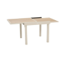 OFFRE SPÉCIALE : Table extensible Piazza 8 pers Argile + 4 fauteuils Piazza lin / Argile