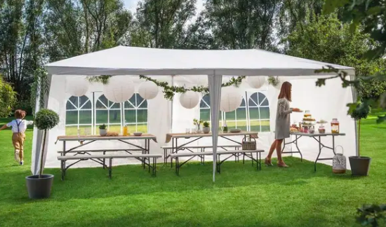 TONNELLE BOBI 3X6M BLANC